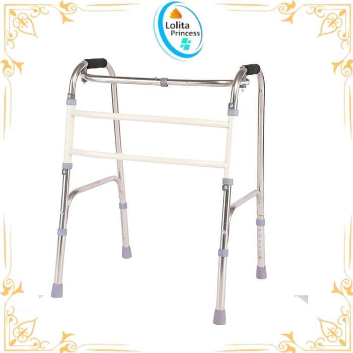 Ready Walker Alat Tongkat Bantu Jalan Dewasa Desain Ergonomis, Ringan dan Aman untuk Lansia