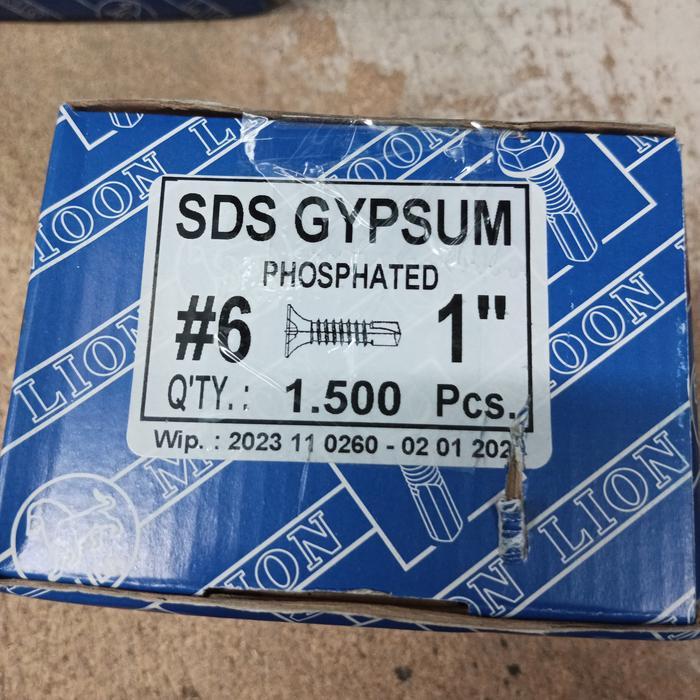 Sekrup Sds Gypsum 6 X 1 Isi 1500