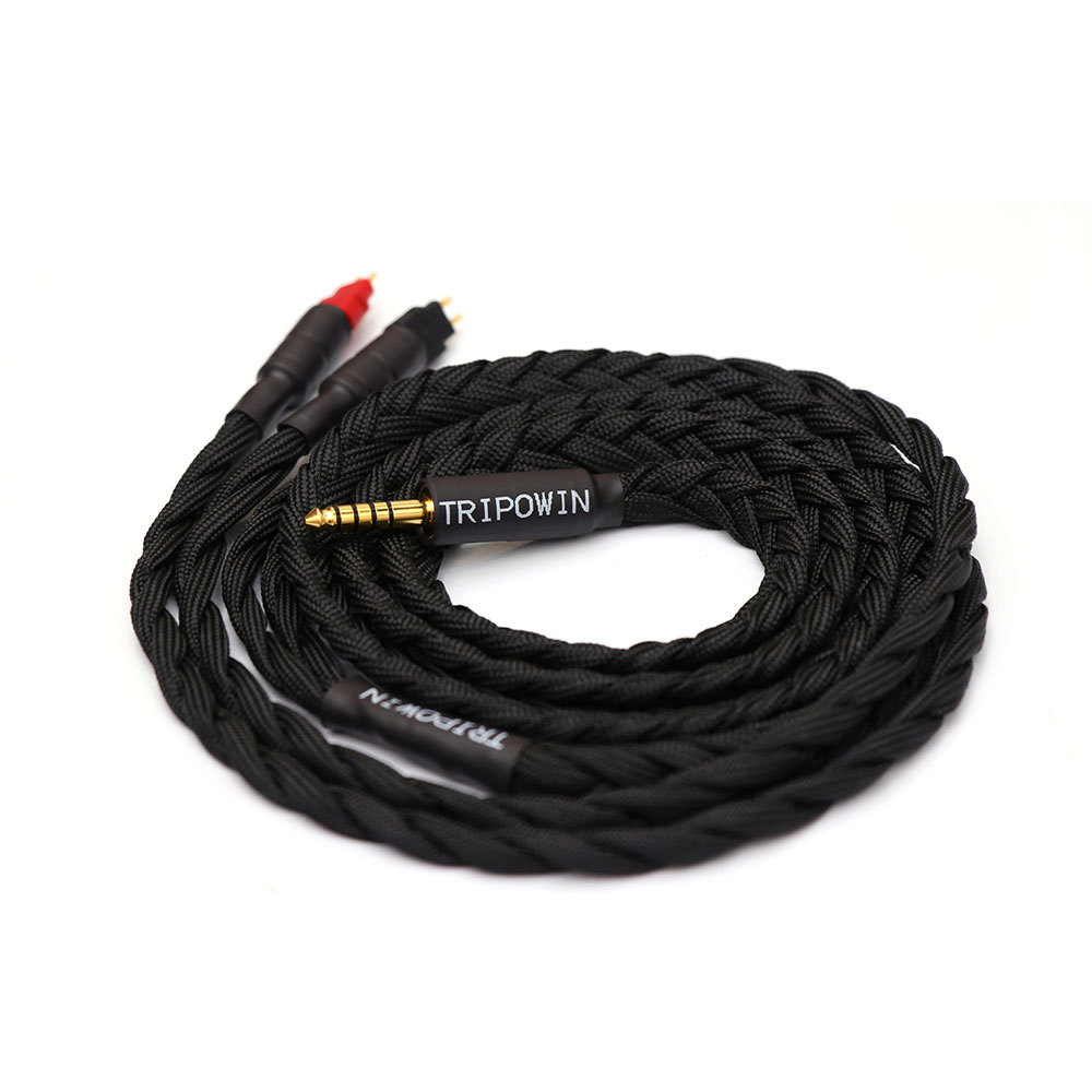 Pre-order Tripowin GranVia 26AWG 36 Strands x 4 Core Handmade Headphone Replacement Cable for HD650