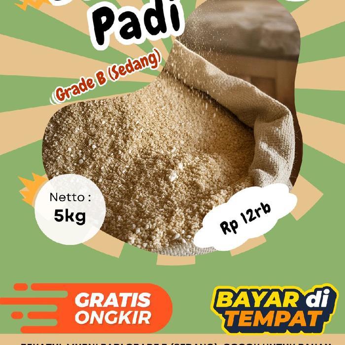 Termurah paket 5kg Bekatul murni padi cocok untuk entok/ bebek/ ayam dewasa/ ruminansia