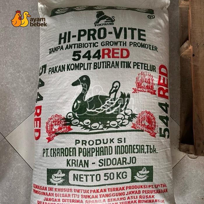 HI-PRO-VITE 544 RED - Pakan Komplit Butiran Bebek Petelur REPACK AyamBebek Pakan dan Ternak