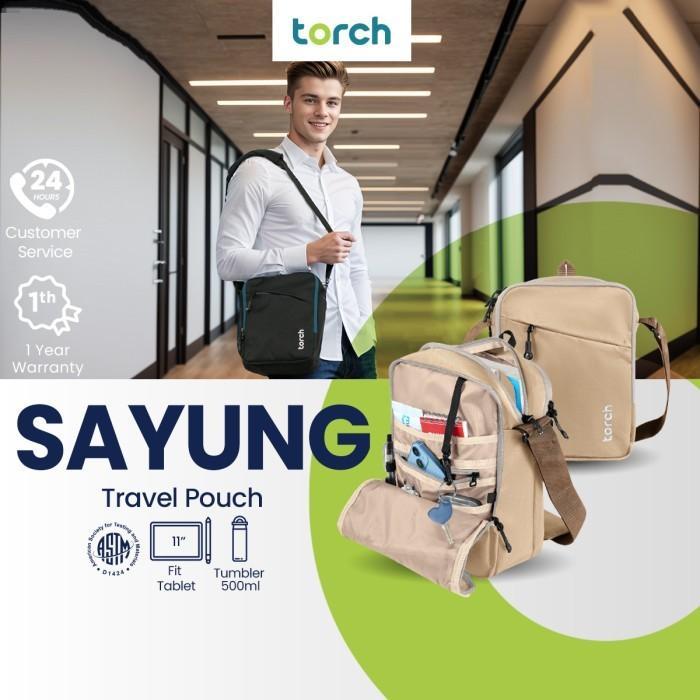 TERMURAH Torch Sayung - Sling Bag Tas Selempang Ipad Tablet 11 Inch Organized Pria Wanita READY