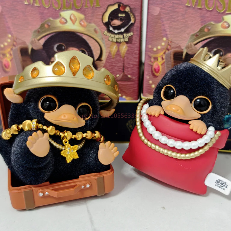 Genuine Niffler Mini Jewelry Museum Series Flocked Blind Box Kawaii Niffler Keychain Decoratio