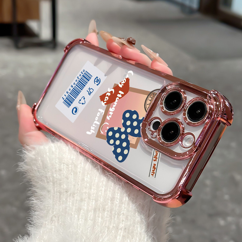 Caramella_Store Casing Hp Untuk Oppo A16 Oppo A16S Oppo A54S Case Casing Pola Kupu-Kupu Dan Bunga