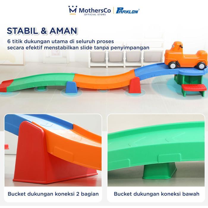 Parklon Mainan Roller Coaster Anak Perosotan Mobilan Slide Ride On