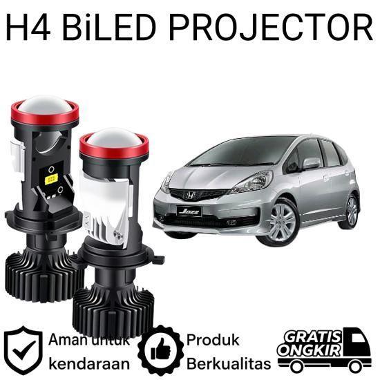 ORIGINAL 2pcs Lampu Utama LED H4 Projector High Power Mobil Honda Jazz GE8 2008 2013