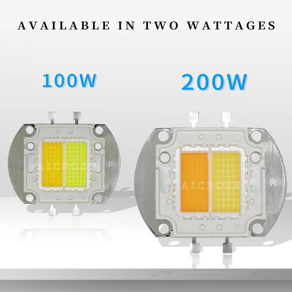 100W 200W LED COB High Quality White Warm Cold Chip High Brightness LED Beads Chip for 2x100w