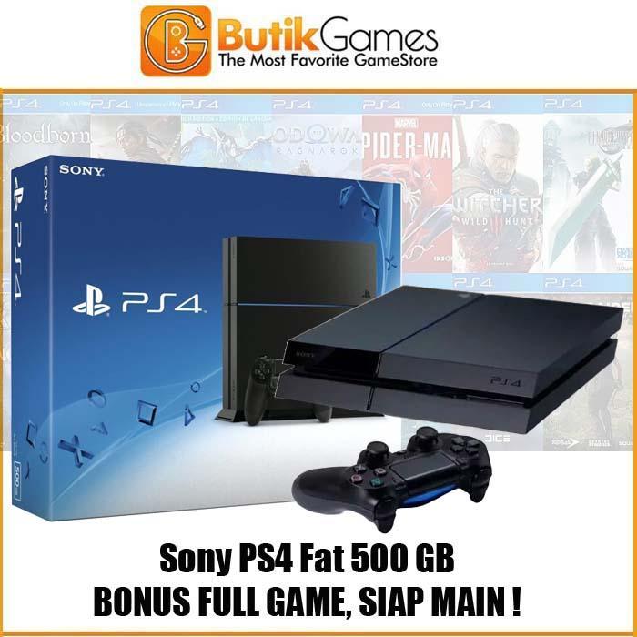 Sony Playstation 4 PS4 FAT Slim Pro 500GB 1TB Full Game - PS4 Fat 500GB , OFW Original