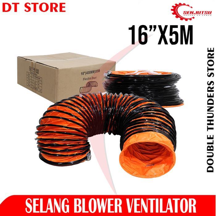 Senjutsu Selang Blower Ventilator 16"x5mtr Flexible Duct Hose 16inch x 5meter