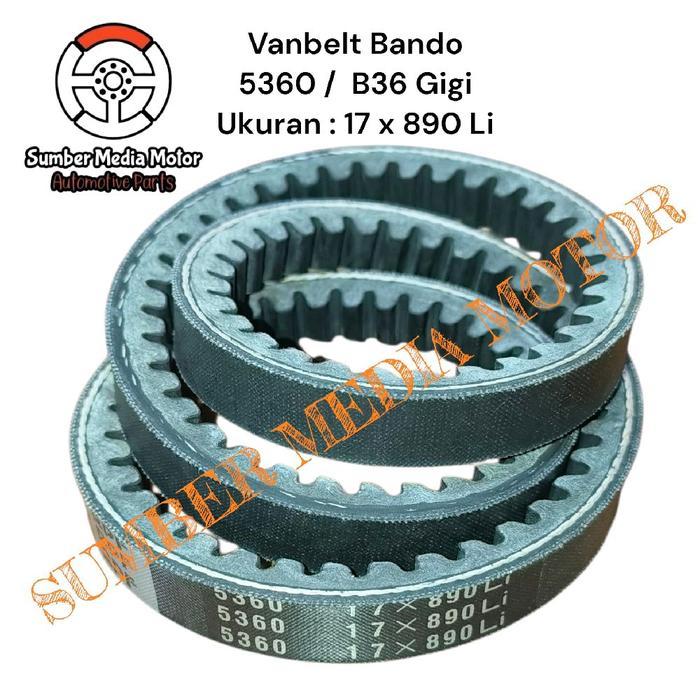 READY PART BANDO VANBELT 5360 / B36 GIGI UKURAN 17 X 890 LI KODE 183