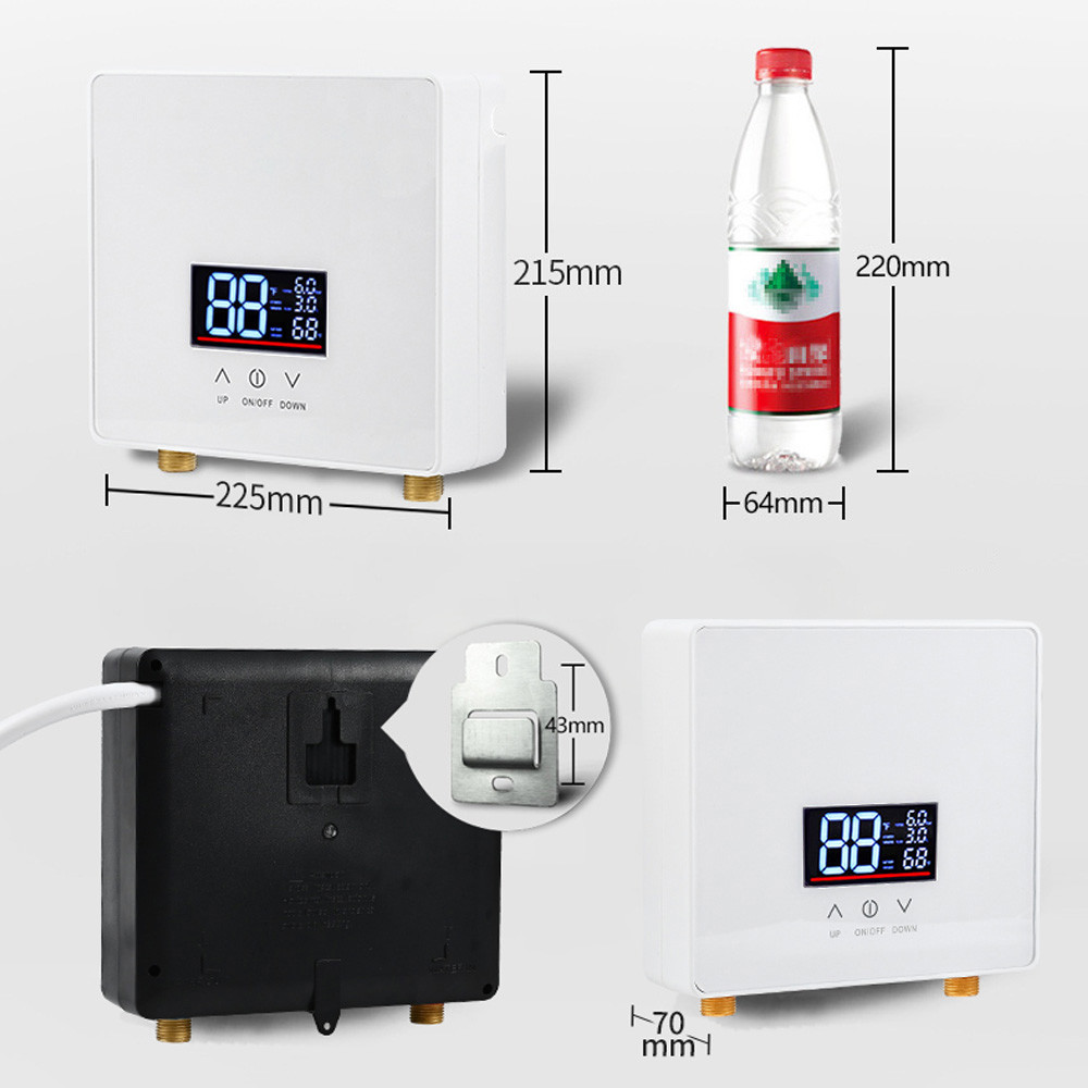 Tankless Water Heater 220v Instant Electric Water Heater 8500w Shower Heater