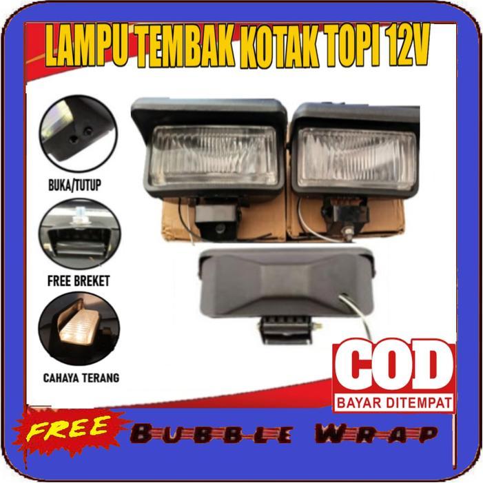 Lampu kabut sorot foglamp kotak topi universal untuk semua motor mobil