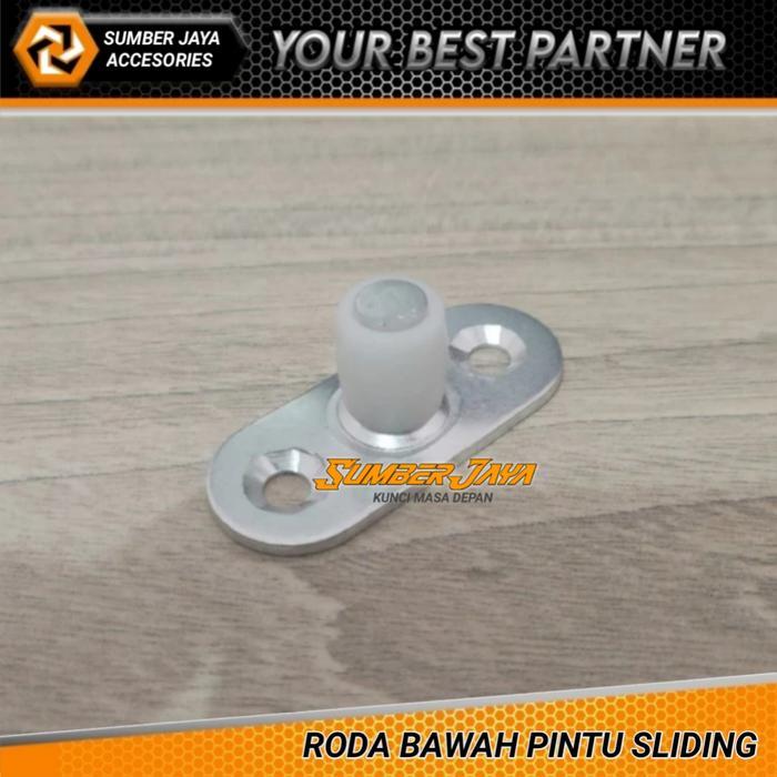Roda Bawah Pintu Sliding Geser Roler Nilon Roda Rel