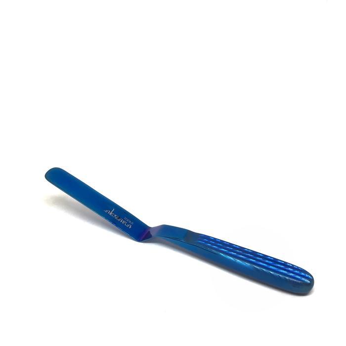Aksara Offset Spatula Navy Blue/Kitchen Spatula/Small Spatula/Palette