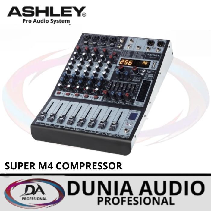 Mixer ASHLEY SUPER M4 Compressor SUPER M4 ORIGINAL 4 Ch New With Compressor mixer kp 4