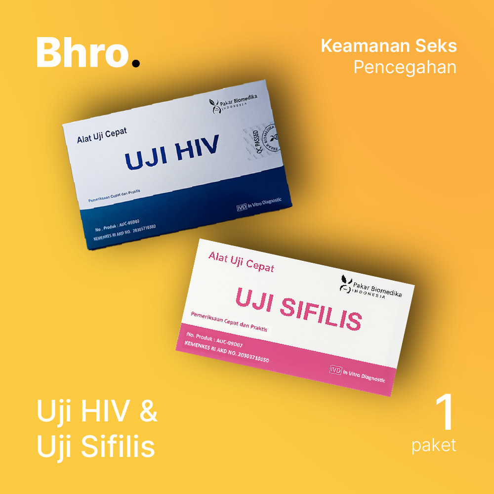 Skrining Mandiri IMS Dasar- Tes HIV dan Tes Sifilis [2 paket tes]