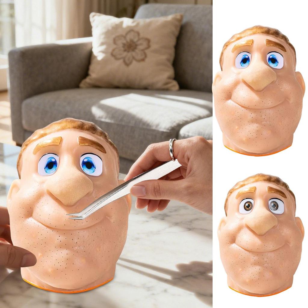 Pimple Popping Fidget Toy Realistic Face Silicone toy Sensory Activities Funny Realistic Silicone