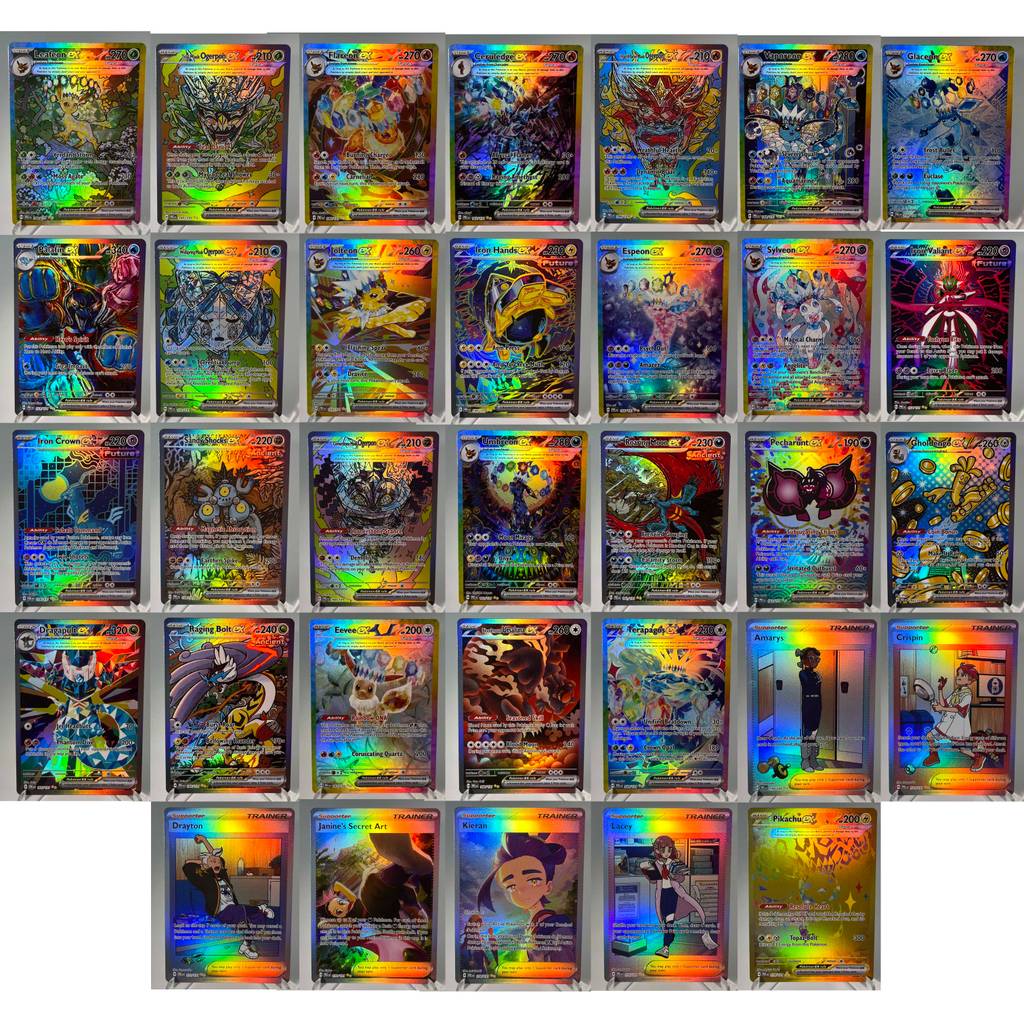 Prismatic Evolutions PKM Cards PTCG5-A GX Rainbow Umbreon Sylveon Leafeon ex Rare Collection Battle