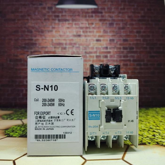 KONTAKTOR MITSUBISHI S-N10 SN10 SN-10 CONTACTOR MITSUBISHI SN 10