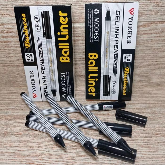 pulpen gel ball liner 1,0mm pulpen tanda tangan