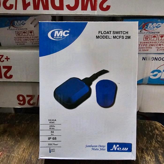 FLOAT SWICTH MCPUMP MCFS 2M - OTOMATIS TOREN TANDON AIR - OTOMATIS POMPA CELUP - PELAMPUNG RADAR
