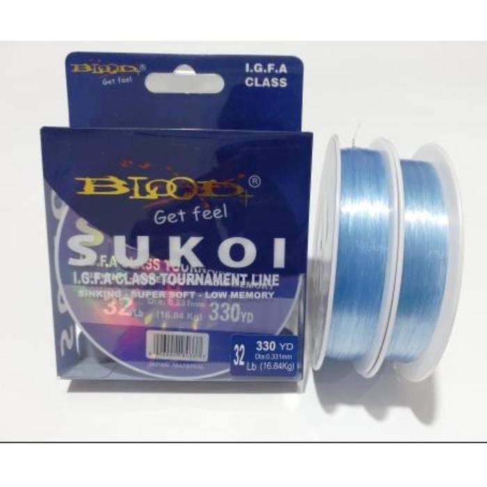 Terlaris Senar Pancing Super Kuat Blood-X Sukoi Fluorocarcon Coated - Biru Laut #Gratisongkir