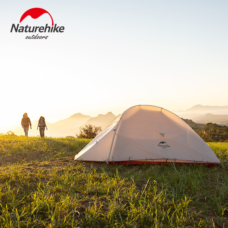 Naturehike Cloud Up Pro 2 3 People Tent Ultralight 20D Camping Tent Waterproof Outdoor Trekking
