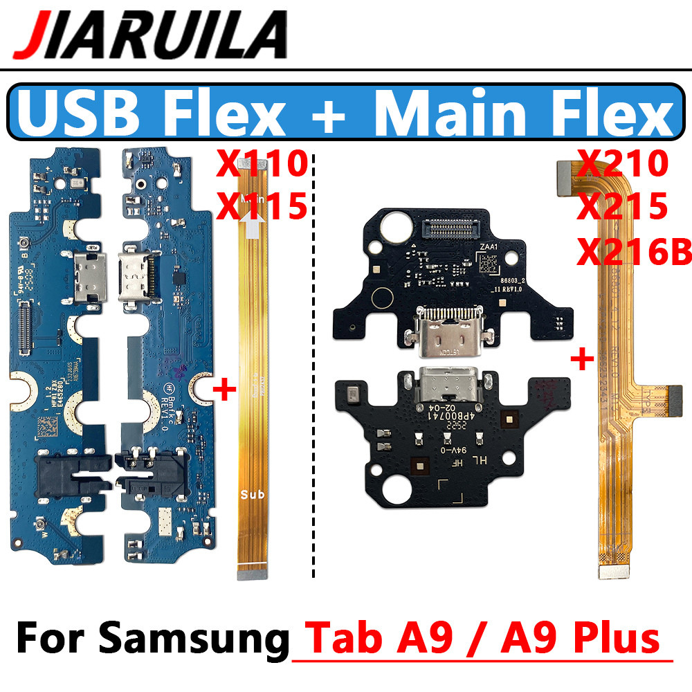 USB Charging Main Board Port Dock Charger Mainboard Connector Flex Cable For Samsung Tab A9+ A9 Plus