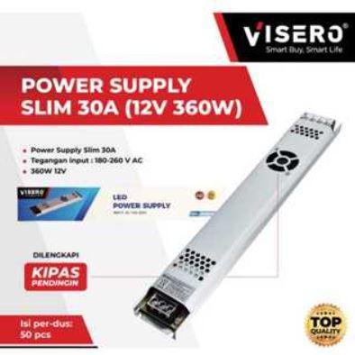 Power Supply Visero Slim 30A 12V 240W + Fan