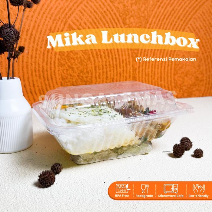 Mika Lunch Box Plastik Food Grade / Food Pack Kotak Kemasan Makanan / Lunch Box Plastik / Mika Kotak
