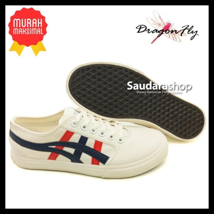 Diskon Sepatu Dragonfly Alpha Putih Navy / Sepatu Dragonfly Alpha White Navy