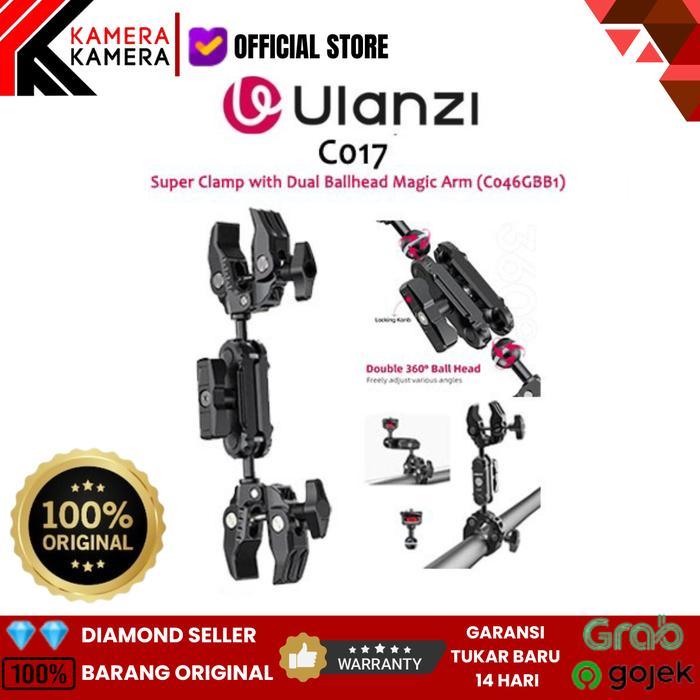 HOT SALE Ulanzi CO17 Super Clamp with Dual Ballhead Magic Arm (C046GBB1)