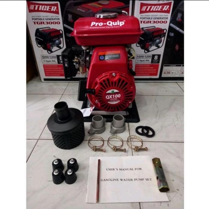 Mesin Pompa Air Bensin Alkon 1.5 INCH 1.5" Waterpump Proquip QWP 15 Water Pump QWP15 TERBAIK