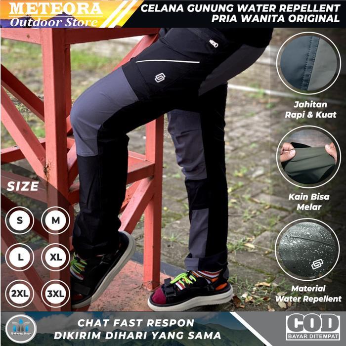 Eiger Summit Gear - Celana Gunung Pria Wanita Panjang Quick Dry Mendaki Outdoor Waterproof