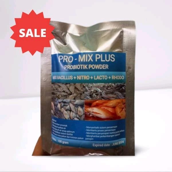 Probiotik Promix Plus 100 Gram / Probiotik Promix / Probiotik Bioflok / Probiotik Kolam Bioflok /