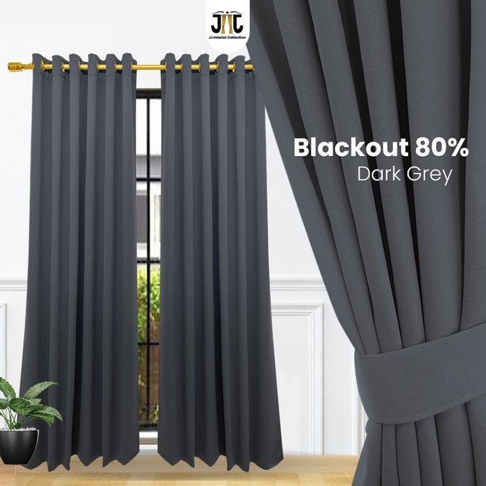 Gorden Hotel Blackout Premium Tebal Hordeng Minimalis Korden Gordeng Jendela Pendek - Dimout