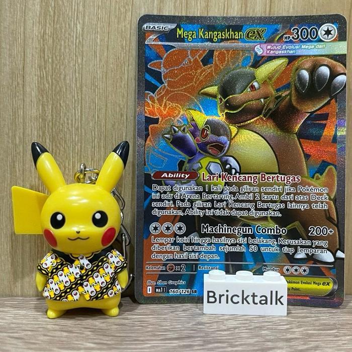 Mega Kangaskhan EX SR MA1 160/126 Kartu Pokemon TCG Mega Evolusi Trading Card Game Original