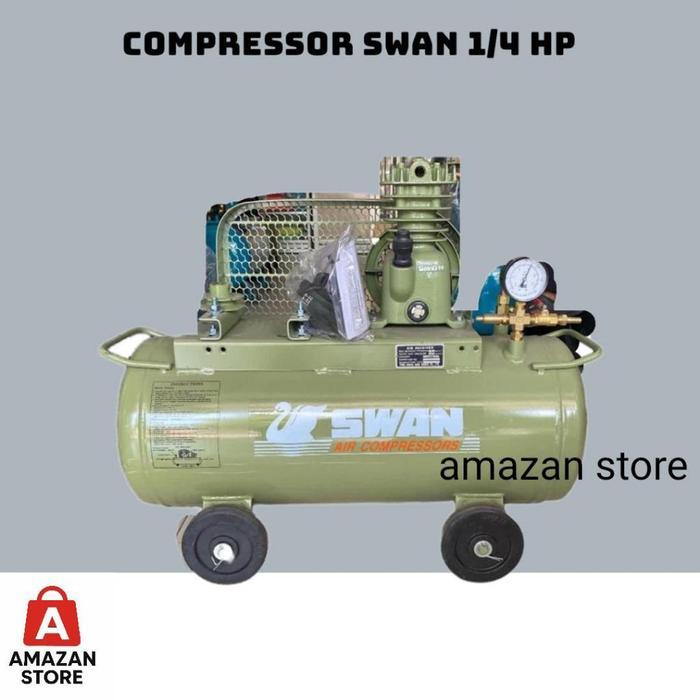 Kompresor Angin Unloading Swan 1/4HP SU-114 / Compressor Swan 1/4 HP SU-114 - unit only