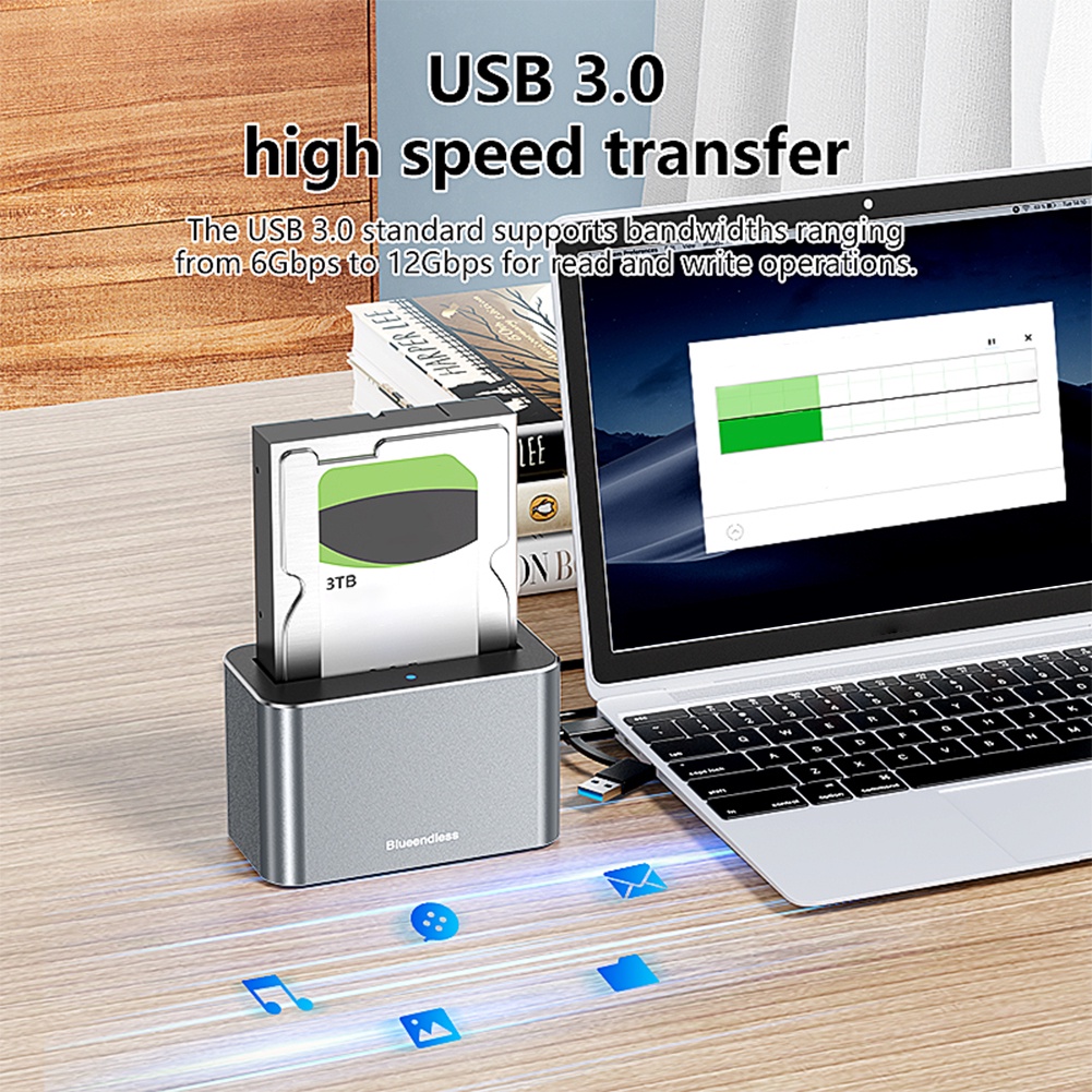 2.5/3.5 Inch SAS/SATA HDD SSD Hard Disk External Case Sata to USB 3.0 Hdd Docking Station Hdd Caddy