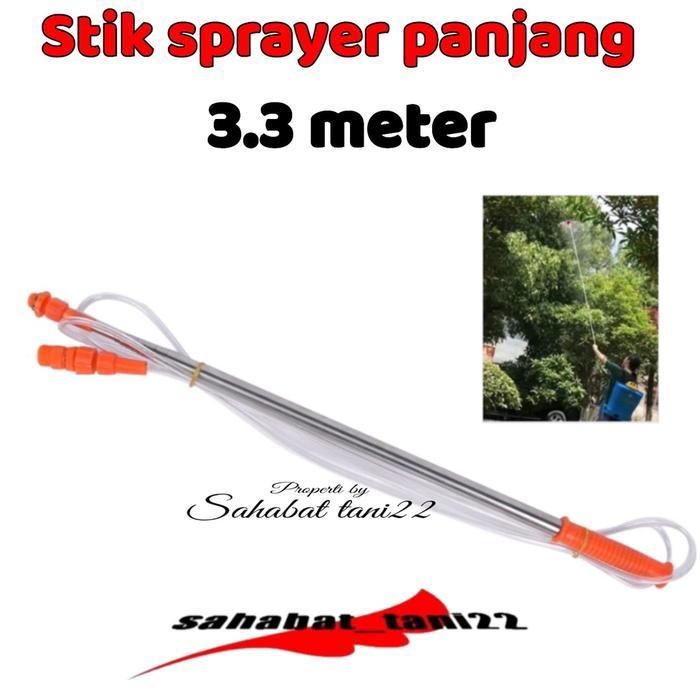 [] Stik sprayer elektrik panjang Stik sprayer teleskopik 3.3meter Stik semprotan hama Stik sprayer