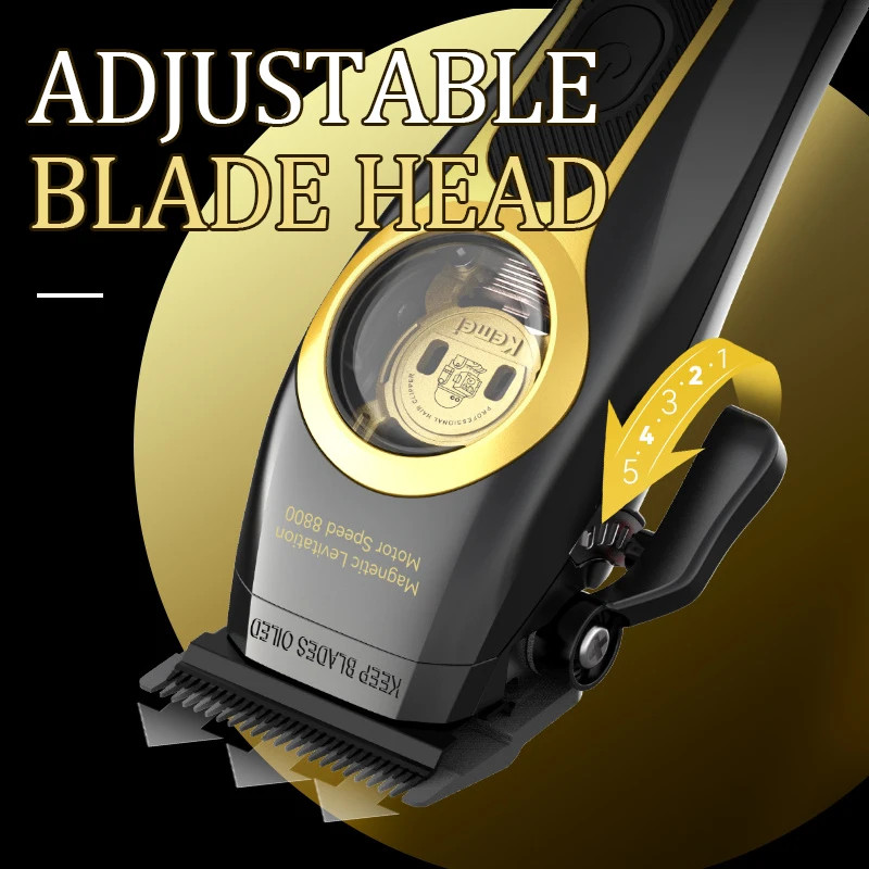 Kemei Hair Clipper Magnetic Levitation Motor Hair Clipper Charging Base Men's Hair Clipper Kemei