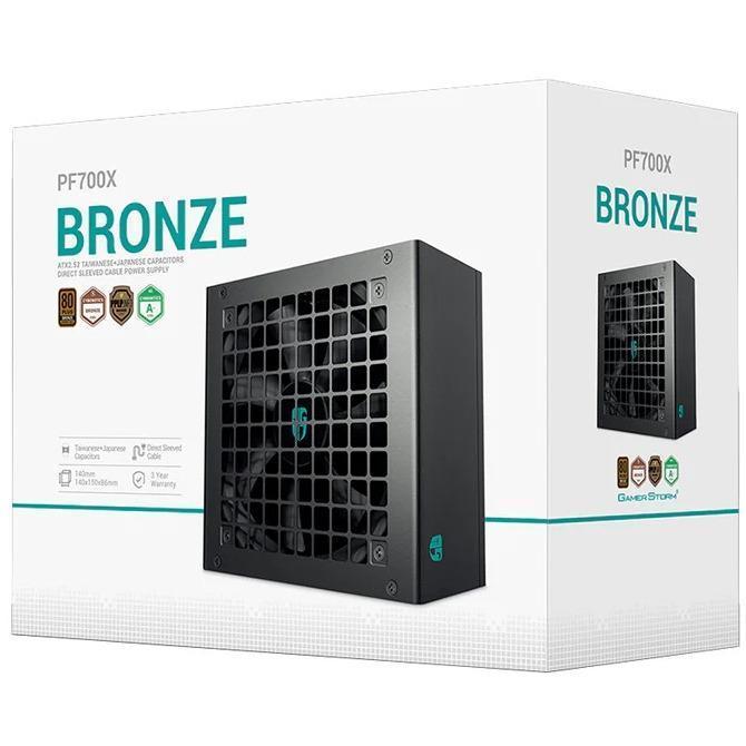 DeepCool PF700X 700 WATT 80+ Bronze Sleeved Cable PSU