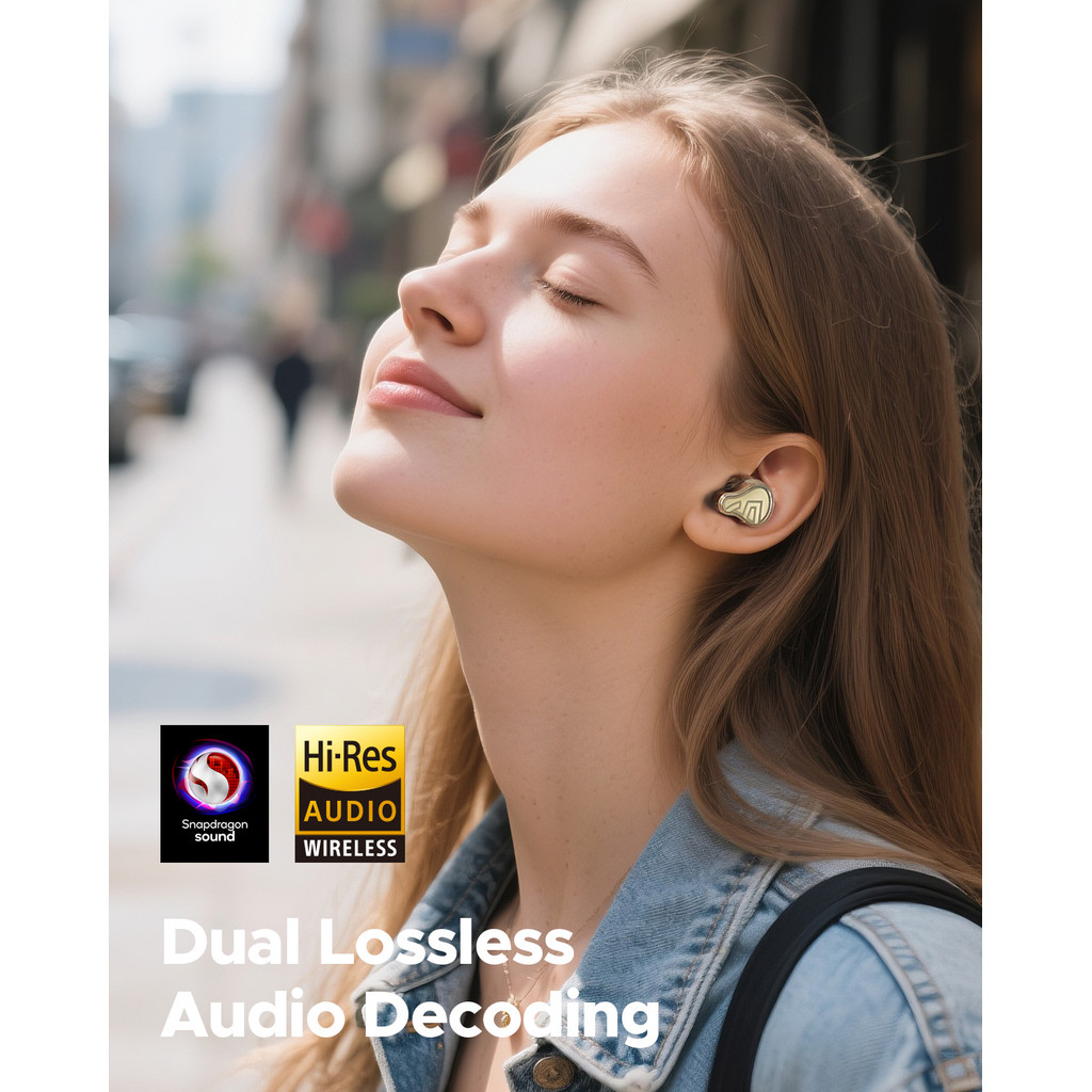 SoundPEATS H3 Hybrid 1 DD+2 BA 3 Driver HiFi Bluetooth Earphones ANC Wireless Earbuds with LDAC aptX