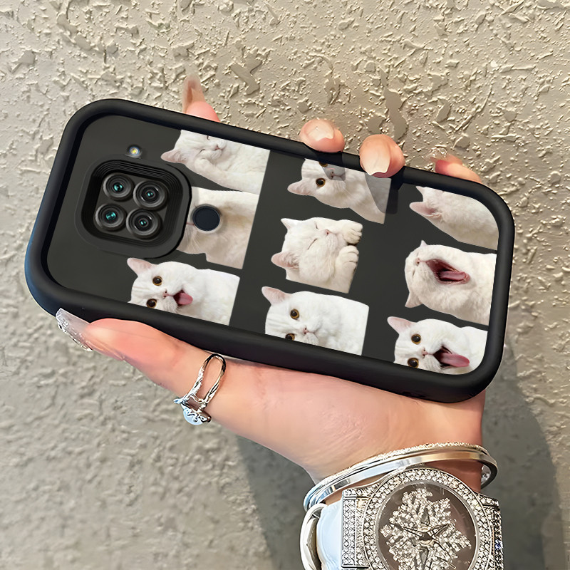 Casing Hp Xiaomi Redmi Note 9 Note 9s Note 9 Pro POCO M2 Pro Case Casing HP Foto kucing lucu Pola ka