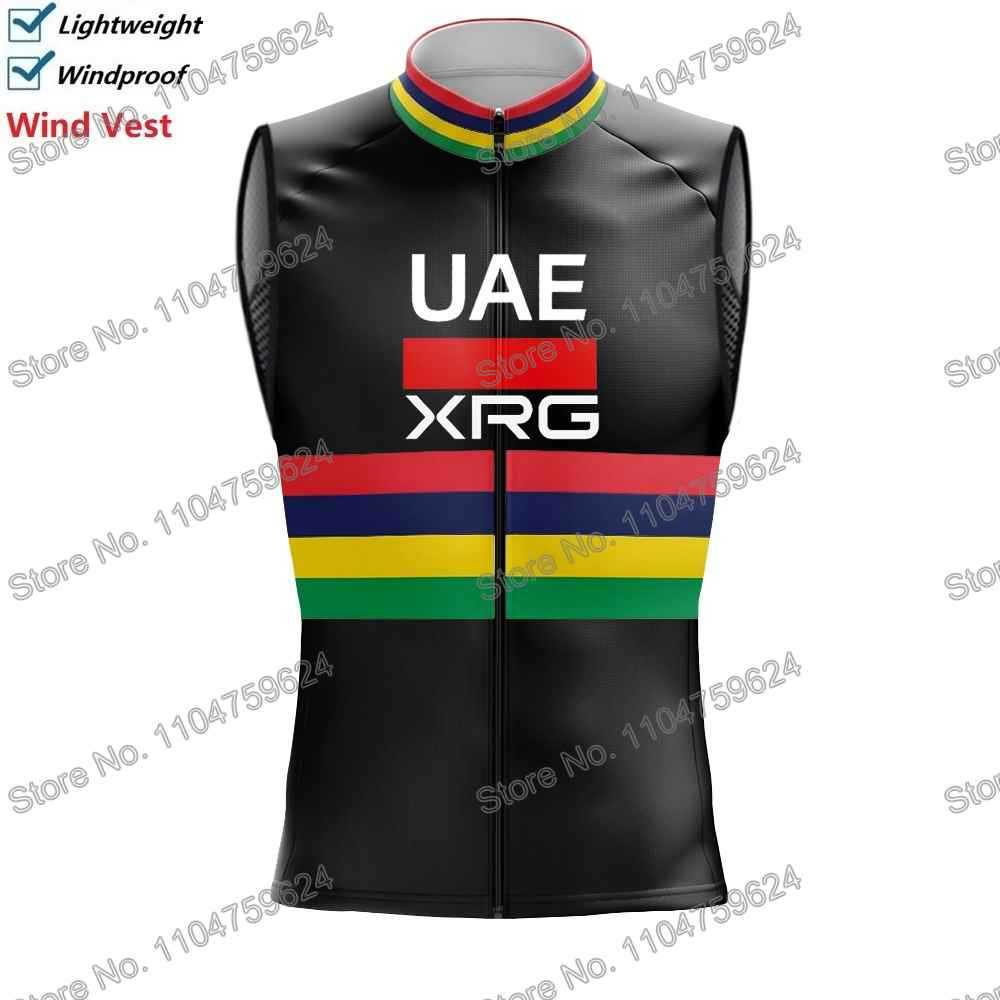 UAE Team World Champion 2026 Cycling Vest Windbreaker Men Wind Vest Summer Road Bike Jersey