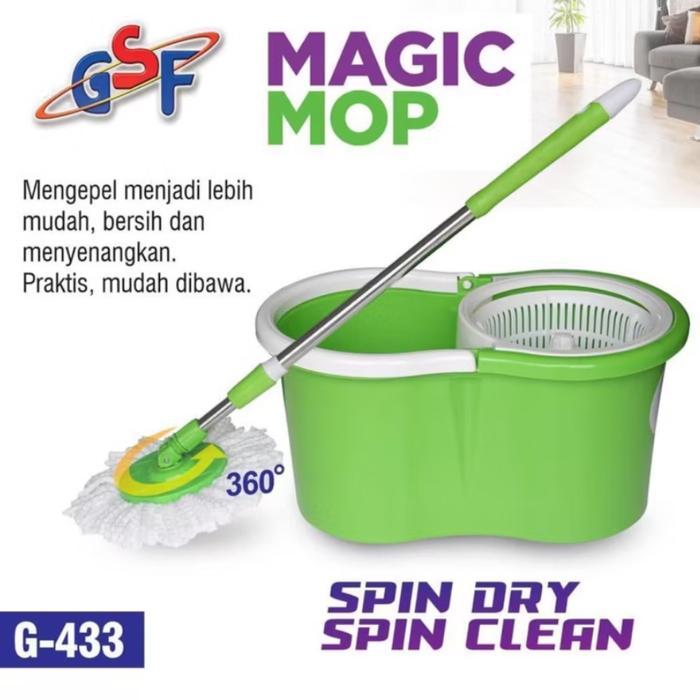 New Alat Pel Q2 Magic Mop / Wonder Mop / Super Spin Mop Rumah