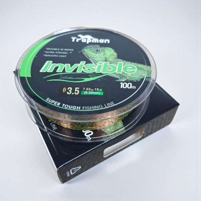 Aquasite Senar Pancing Nilon Bunglon 100 Meter Speckle Fishing Line Nylon Hijau Bintik Kamuflase