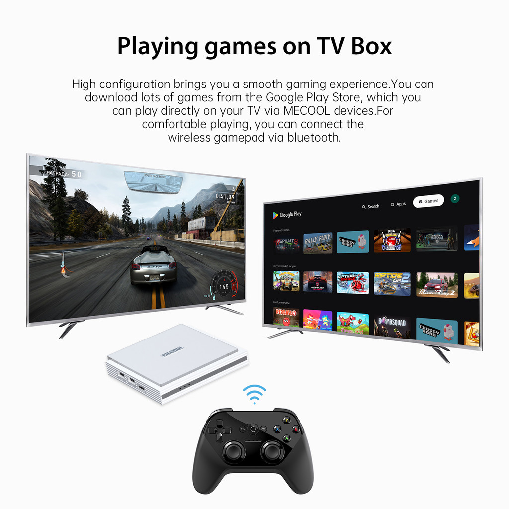 MECOOL KM2 PLUS DELUXE Android 11 Certified TV BOX Google TV Dolby Vision Atmos 4GB DDR4 32GB 1000M