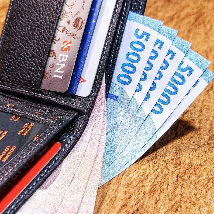 BIG SALE Dompet Lipat Bahan Kulit Ori Asli Untuk Pria Lelaki Laki