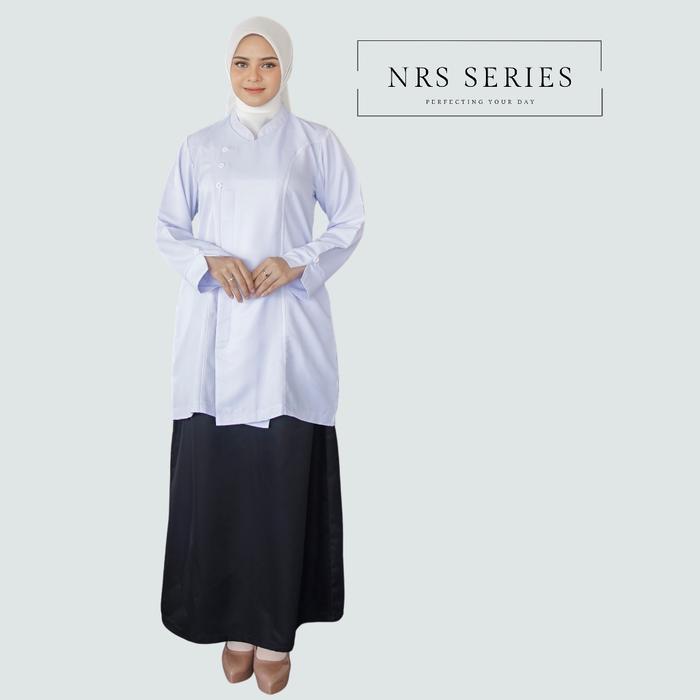 nrs series - baju pdh putih seragam dinas pns tunik setelan